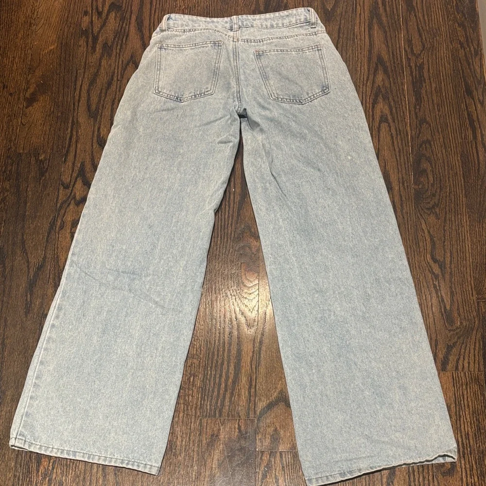 Edikted Light Blue wide Leg Jeans - Picture 3 of 3
